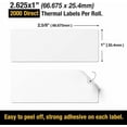 thumbnail image 2 of SJPACK 10 Rolls 1" x 2 5/8" Direct Thermal FBA SKU Blank Labels Barcode DIY Logo Sticker for Rollo & Zebra Printer (2000/roll), 2 of 6