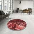 thumbnail image 3 of Ahgly Company Indoor Square Patterned DarkRed Area Rugs, 3' Square, 3 of 6
