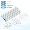 thumbnail image 3 of Kit de tubo de lámpara Uxcell de 70 piezas de 3.9" con tuercas y arandelas, assortimento de sujetadores para reparación y ensamblaje de luces de techo de candelabro, hardware de bricolaje, 3 of 6