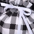 thumbnail image 4 of 6 Pack White and Black Plaid Drawstring Bag Cotton Drawstring Storage Sack Present Xmas Gift Bags Party Favors Bags, 4 of 8