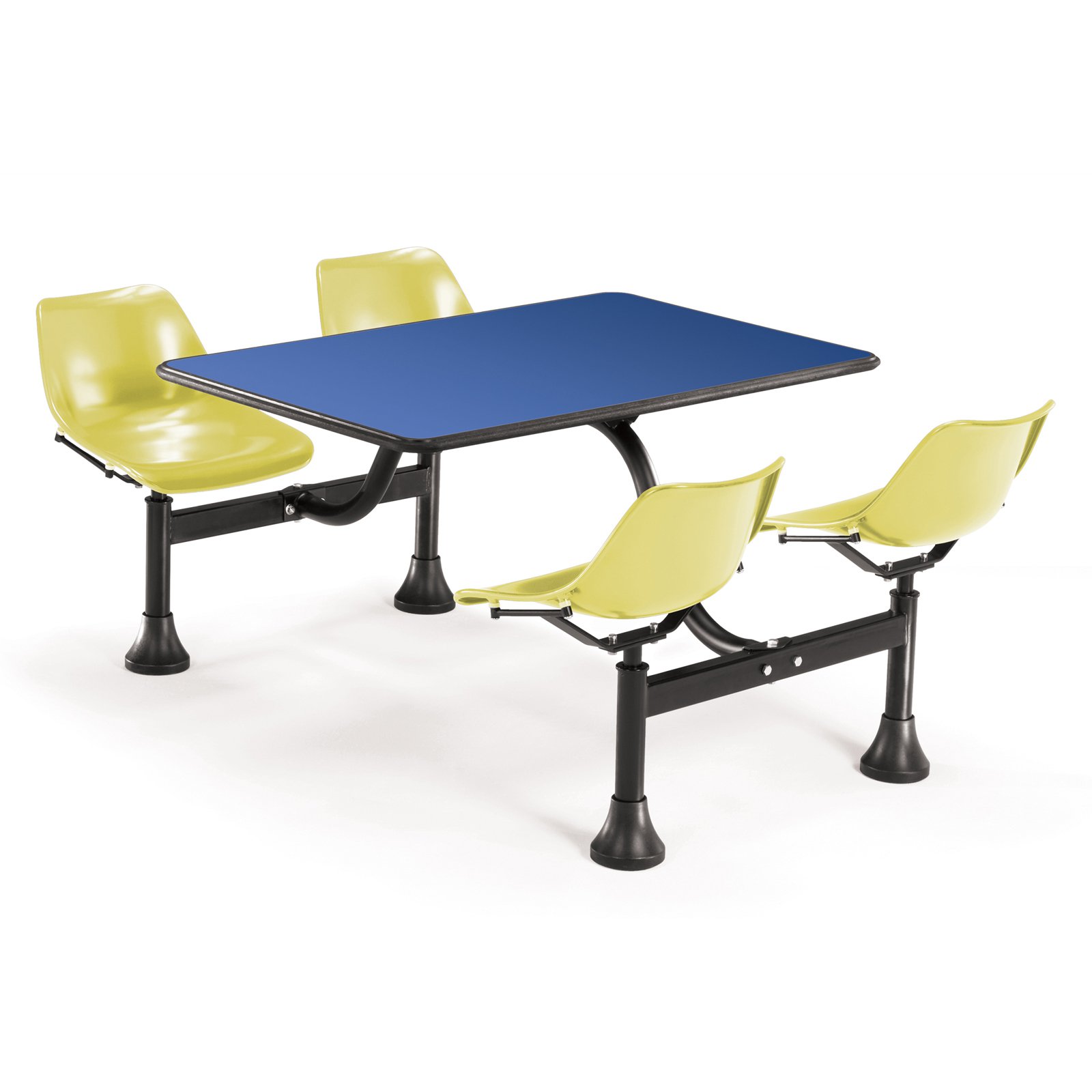 OFM 1003-BLUE-YLW Cluster Table with Laminate Top, Blue & Yellow