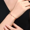 thumbnail image 3 of Ayyufe Elegant Multicolor Oval Rhinestone Butterfly Women Bracelet Party, 3 of 6