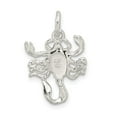 thumbnail image 3 of Auriga Fine Jewelry 925 Sterling Silver Scorpion Charm Pendant for Women (L - 18mm, W - 14mm), 3 of 6