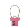 thumbnail image 1 of Combination Lock 3 Digit Combination Lock Cute Combination Lock Cute Portable Combination Lock Zinc Alloy Clothes Shaped  For Suitcase Filing CabinetPink, 1 of 1