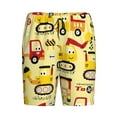 thumbnail image 4 of Naloa Funny Construction Vehicles Men's Short Pajama Pants, Lounge Comfort Shorts with Elasticized Waistband and Side Pockets - 3X-Large, 4 of 9