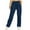 Navy, variant on Vibrex Travel Pants Womens Solid Color Loose-Fitting Casual Sports Jogging Trousers with Pockets Baggy Beach Pants for Women Drawstring and Straight Leg Stretch Workout Sport Pants for Women
