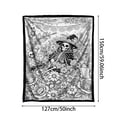 thumbnail image 3 of Halloween DIY Coloring Throw Blanket Ultra Soft Lightweight Plush for Bedtime Couch Snuggling, Black, 3 of 7