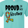 thumbnail image 4 of Inktastic Proud of My Brother Autism Awareness Puzzle Piece Ribbon T-Shirt, 4 of 5