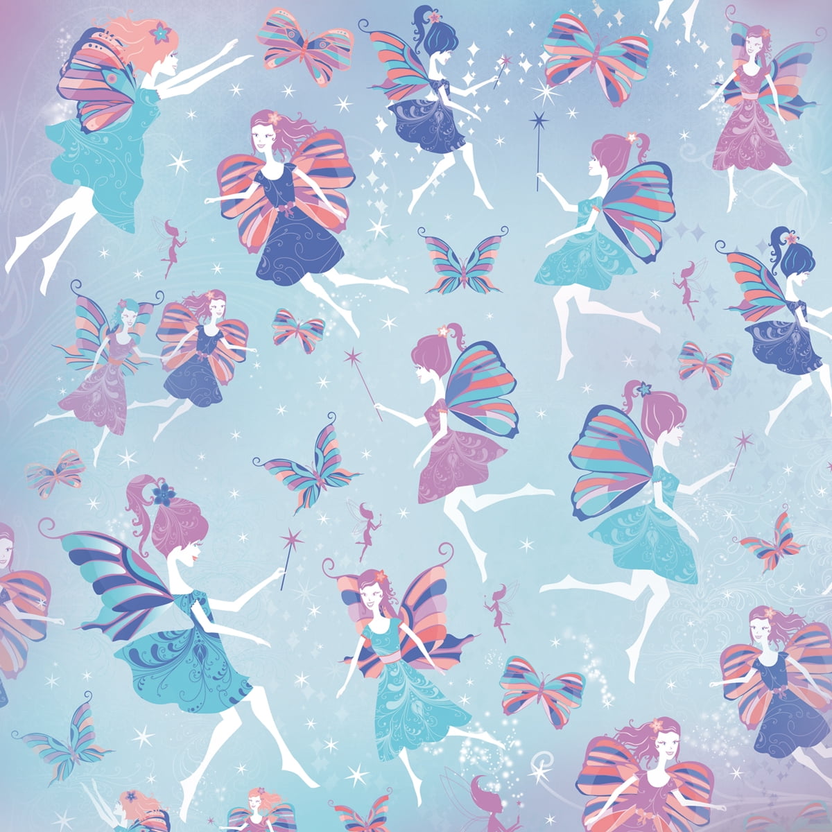 Magic Happens Glitter Paper 12 Inch X 12 InchMulberry