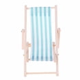 thumbnail image 2 of 3 Piezas Silla de Salón de a Rayas Modelo de Tumbona para Muebles de 1/12, 2 of 9