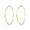 Gold-4cm, variant on Women's Large Plain Hoop Earrings, 14K Gold Plated, Hypoallergenic, Round Style, S925 Silver Needles, Perfect Christmas Gift Choice