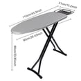 thumbnail image 2 of Tabla de planchar con reposo de hierro altura de tablero de planchado reposo de plancha de vapor ajustable con cubierta resistente al calor marco de metal patas sin deslizamiento, 2 of 9