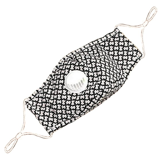 Blue Box Boutique Inc Washable Black Floral Fashion Face Mask for Children, Kids, Unisex