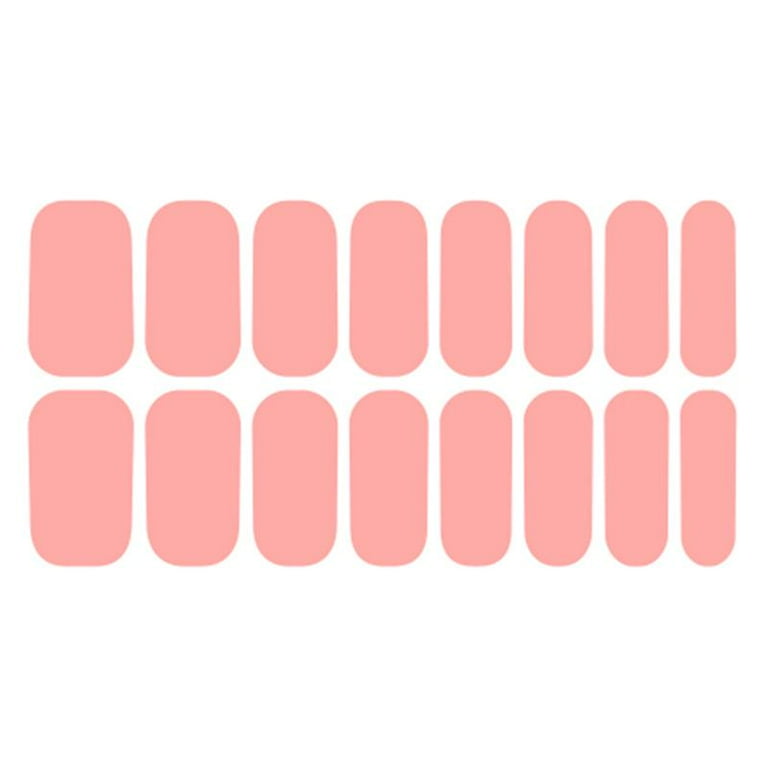 Full Nail Wraps Nail Stickers Solid Color Nail Strips Self Adhesive French Manicure  Nail Art Decal French Nail Sticker - Walmart.com