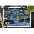 thumbnail image 3 of Reno, Nevada, Starry Night, Ski Resort with Mountain (9x12 Wall Art Print, Home Decor), 3 of 3