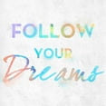 thumbnail image 2 of SD Graphics Studio 20x20 Black Ornate Wood Framed with Double Matting Museum Art Print Titled - Colorful Inspirational Watercolors I, 2 of 4
