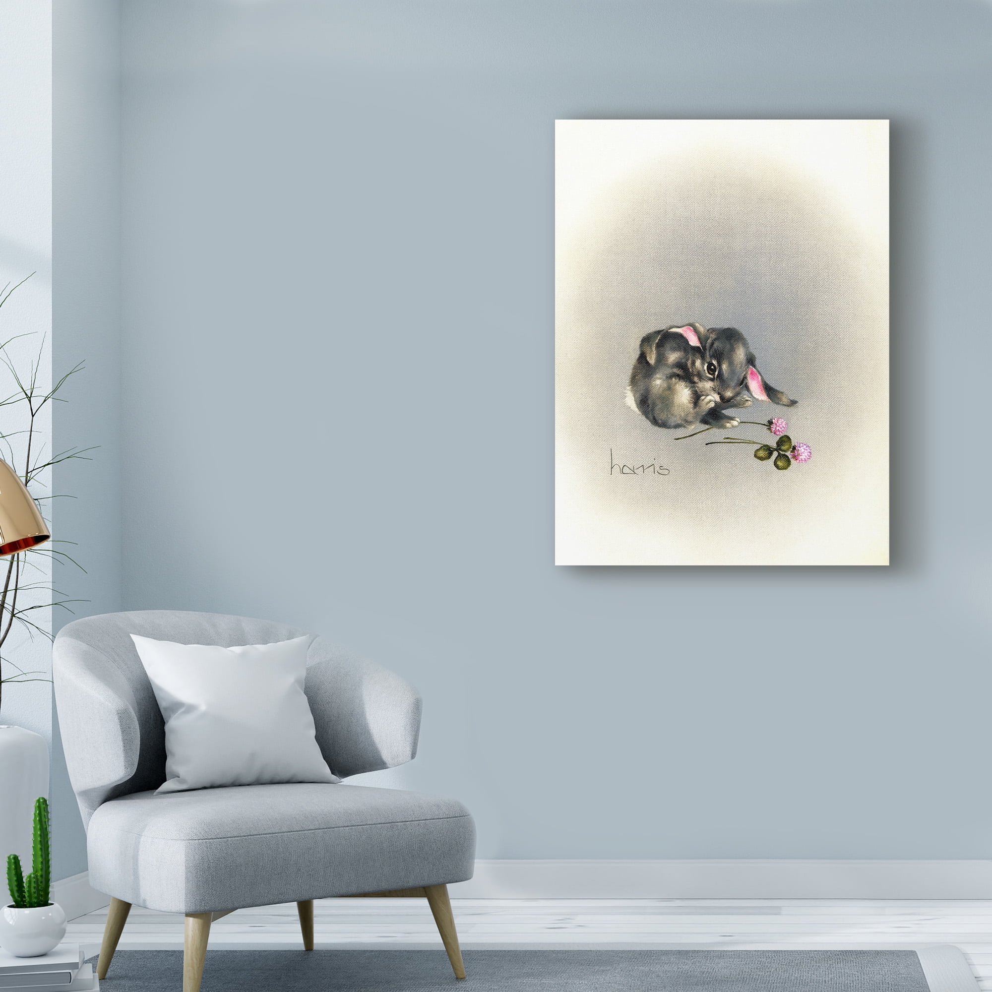 Trademark Fine Art 'Ears Lookin At You Kid' Canvas Art by Peggy Harris