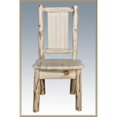 thumbnail image 1 of Chaise Latérale avec Design de Loup Gravé au Laser, 1 of 1