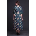 thumbnail image 3 of Bimba Floral Ladies Button Down Print Dress A-Line Cocktail Party Shirt Dress-X-Large, 3 of 5