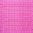thumbnail image 1 of Ahgly Company Indoor Square Abstract Pink Contemporary Area Rugs, 6' Square, 1 of 4