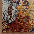 thumbnail image 4 of 5â€™ x 7' Brown and Blue Collision Area Rug, 4 of 8