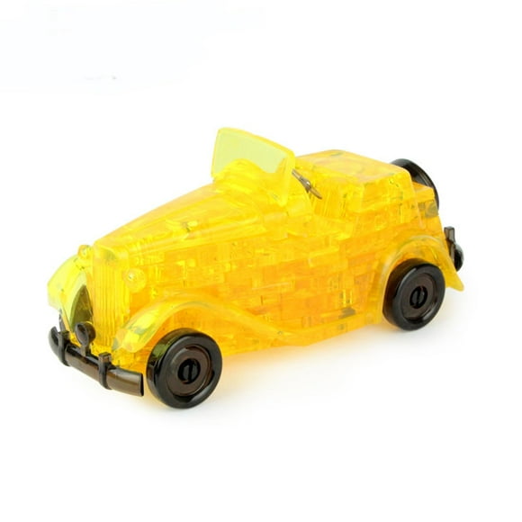Rompecabezas de coche 3D perfecl Vehículo Juguete Educativo Amarillo