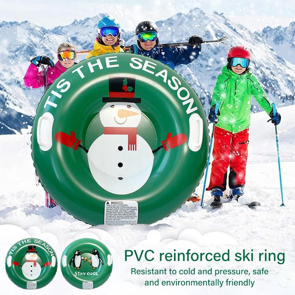 Osdhezcn Compacts Foldable Inflatable Sleds Durability For Traveler And Snow Enthusiasts