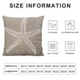 thumbnail image 5 of COMIO Tan Starfish Pillow Covers Coastal Beachy Nautical Throw Pillow Home Decor for Bedroom Living Room Sofa Decorative Pillowscase Square Cushion Cover, 5 of 5