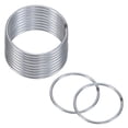thumbnail image 1 of Uxcell Paquete de 12 anillos de atrapasueños, anillo de forma redonda de metal de 2 pulgadas para decoraciones de manualidades DIY en plata, 1 of 1