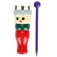 thumbnail image 1 of Wooden Handy Yarn Wool Knitter 4 Peg Rope Knitting Tool with Needle Craft DIY Tool, 1 of 14