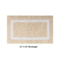 thumbnail image 4 of Better Trends 3 Piece Bathroom Rugs Set 100% Cotton Soft Bath Mat Water Absorbent, Reversible, Machine Washable for Home, Bathroom Decor Toilet Base Contour Mat, Hotel Multi Collection - Sand/White, 4 of 7
