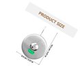 thumbnail image 4 of YSNOOWE Bathroom Indicator Lock 1 Set Silver Rectangular Privacy Lever for Public Restrooms, 4 of 7