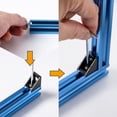 thumbnail image 6 of POWERTEC 10 Sets Corner Bracket Connector w/ Slide-in T-Nuts – Fits T-Slot and V-Slot Profile Aluminum Extrusion, Ideal for CNC Machines, 3D Printers, Custom Enclosures, and More (74005N), 6 of 7
