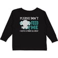 thumbnail image 3 of Inktastic Please Dont Feed Me I Have a Food Allergy with Elephant and Ribbon Boys or Girls Long Sleeve Toddler T-Shirt, 3 of 5