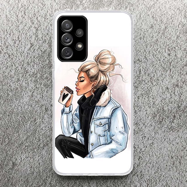 Funda suave con estampado de café para Samsung A51, A50, A21S, A70, A71, A31, A41, A10, A20E, A30, A40, A6, A7, A8, A9 Patter qiuyongming unisex