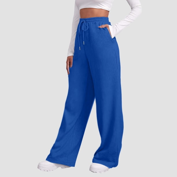 WILLBEST Pantalones Casuales para Mujer, Holgados, de Pierna Ancha, Cintura Alta, Rectos, Estilo Retro Literario, para Uso Diario. Chica