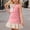 czb# Pink605, variant on CUZIBR Little Girls Toddler Elegant Summer Dresses Solid Color Patchwork A-Line Sleeveless Cute Bow Pearl Round Neck Ruffles Mini Dress Birthday Party Cozy Clothes Dailywear,Black,2-3 Years
