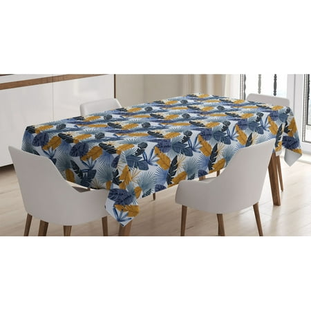 

Hawaiian Tablecloth Tropical Beach Flora Illustration Aloha Flowers Plantation Forest Elements Rectangle Satin Table Cover Accent for Dining Room and Kitchen 52 X 70 Multicolor by Ambesonne