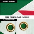 thumbnail image 4 of G128 Combo Pack: 6 Ft Tangle Free Spinning Flagpole (White) & Algeria Flag 3x5 Ft Printed 150D Polyester, Brass Grommets (Flag Included) Aluminum Flag Pole, 4 of 9