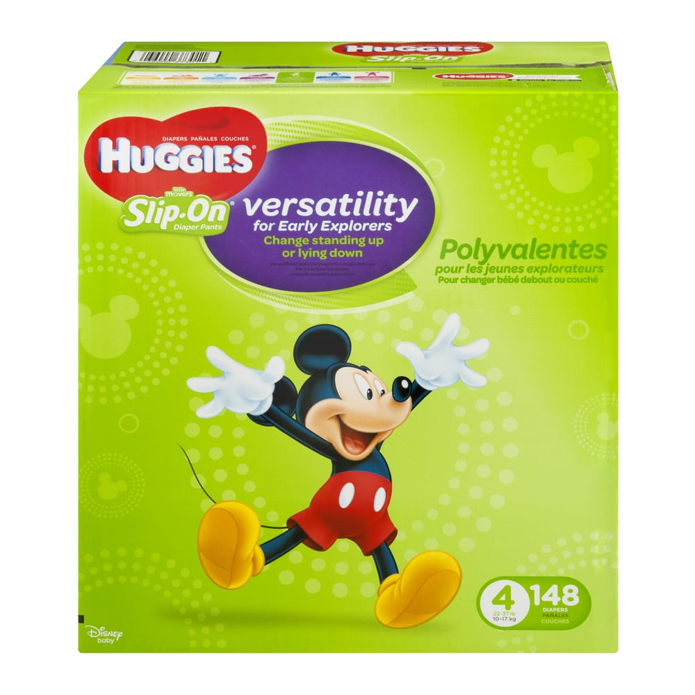 huggies slip on size 4