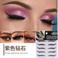 thumbnail image 3 of Crystal Crease Eyeliner Sticker Bling,Crystal Eyeliner Sticker,Glitter Eyeliner Stickers Instant Self Adhesive Eye Line Strip Reusable Eyeshadow Stickers Colorful Eyelid Tape For Party, 3 of 8
