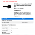 thumbnail image 2 of TPMS Sensor - Compatible with 2017 - 2022 Jeep Compass 2.4L 4-Cylinder EDD 2018 2019 2020 2021, 2 of 2