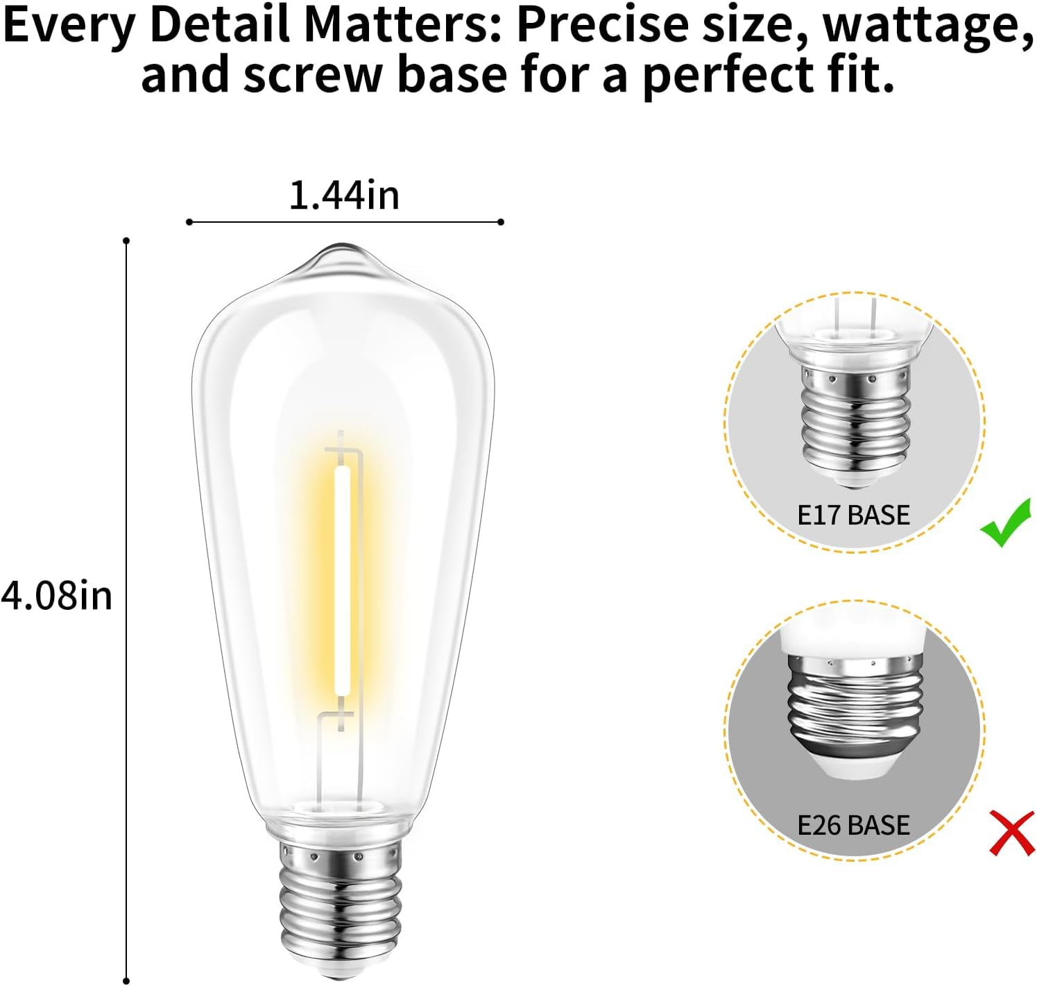 Maxlite EF4B10D927/JA8 4 Watt LED Edison Style Filament Bulb