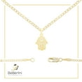 thumbnail image 7 of BEBERLINI Hamsa Hand CZ Charm 14K Gold Filled Cuban Chain Pendant Necklace Jewelry Women 20", 7 of 7