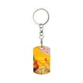 thumbnail image 2 of Uemuo The Chicken Family Pattern Rectangular Metal Keychain - Durable, Stylish, and Personalized Key Ring for Men and Women,Engraved Keychain,Gift Slim Sturdy Keychain, 2 of 7