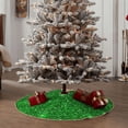 thumbnail image 6 of Bingfone Christmas Tree Skirt Mat Christmas Decoration Interior 48"-Green Glitter, 6 of 8