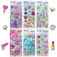 thumbnail image 5 of 3D Stickers for Kids, Meafeng 12 Sheets 178Pcs Shiny Shake Puffy Glitter Stickers for Girls Craft Gifts, Reward, 5 of 7