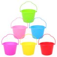 thumbnail image 3 of MOVTOTOP Seaux de Plage Réutilisables Ensemble de 6 Légers ABS Multicolores pour la Maison avec Poignée Ergonomique, 3 of 7