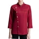 thumbnail image 2 of Chaqueta de chef unisex, uniforme de camarero, transpirable, para verano Rojo, 2 of 9