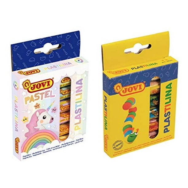 Jovi Plastilina Reusable and NonDrying Modeling Clay, Set of 12 Combo